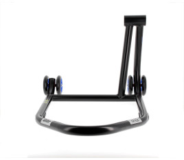Béquille monobras droite BIHR Home Track noir mat roues bleu