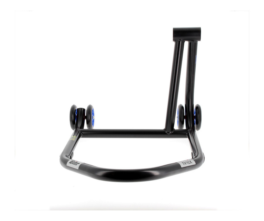 Béquille monobras droite BIHR Home Track noir mat roues bleu - 3032125
