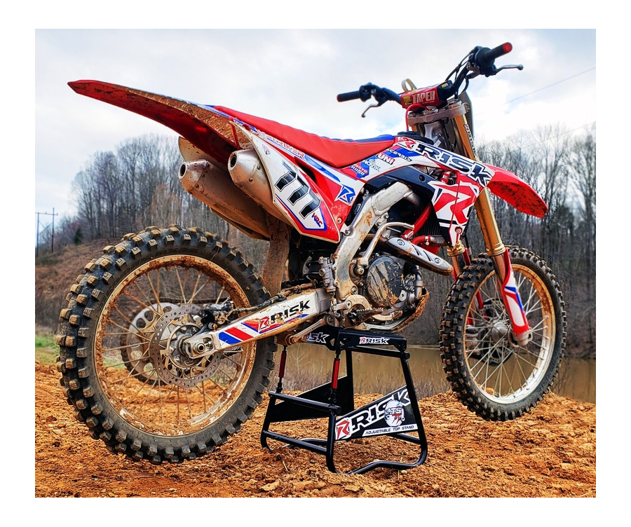 Lève moto RISK RACING A.T.S. inclinaison réglable avec plaque aimantée - 1070734