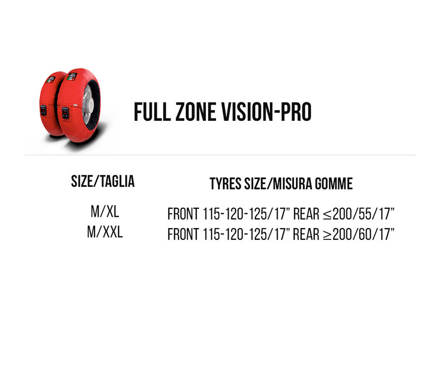 Couvertures chauffantes CAPIT Full Zone Vision noir (115-120-125/17” / ≤200/55/17”) - 1092841