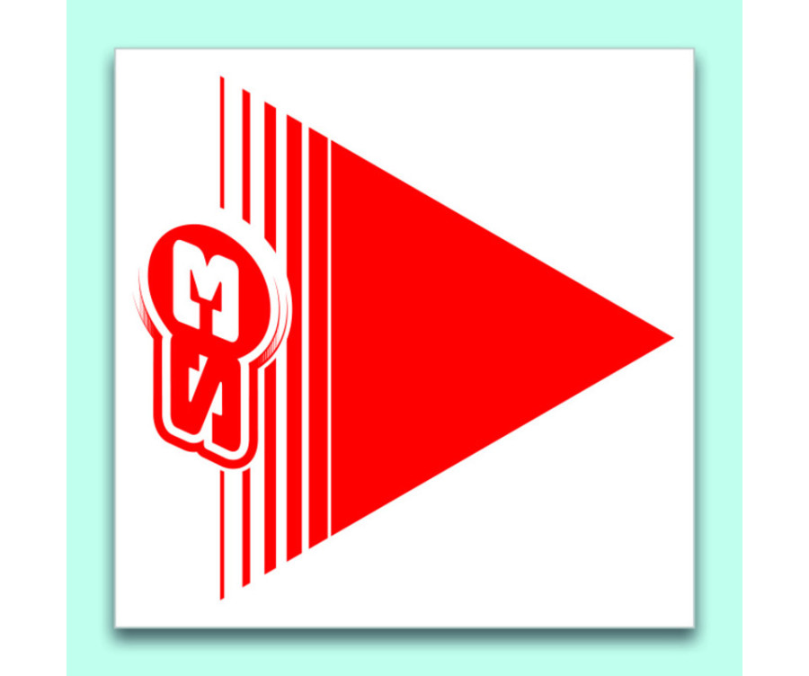 Flèches de signalisation S3 rouge 50 pièces 12x12cm - 1103443