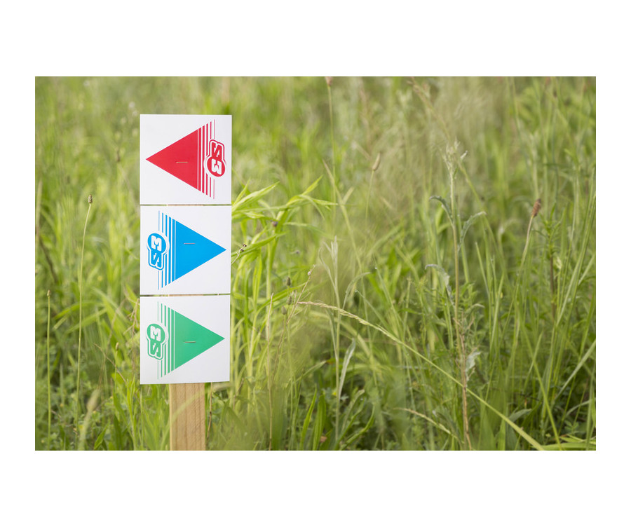 Flèches de signalisation S3 vert 50 pièces 12x12cm - 1103439