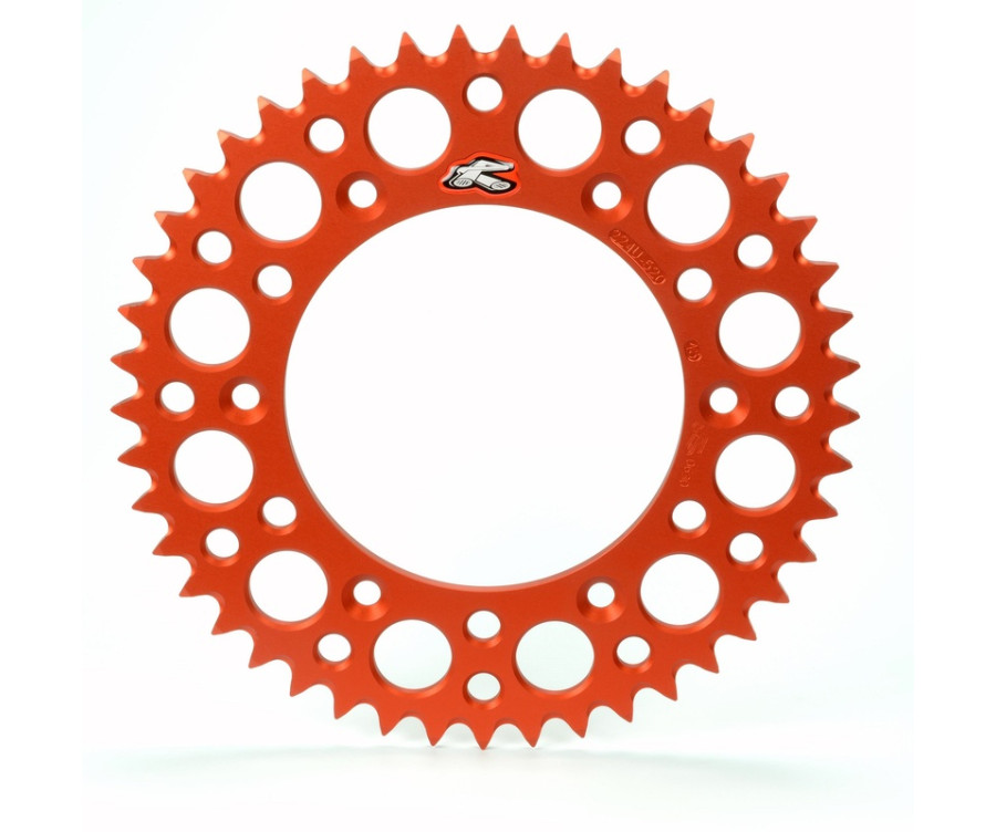 Couronne RENTHAL aluminium Ultra-Light anti-boue 224U - 520 - 1075636002