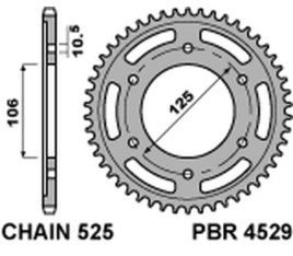 Couronne PBR aluminium Ultra-Light 4529 - 525 - 1075349010