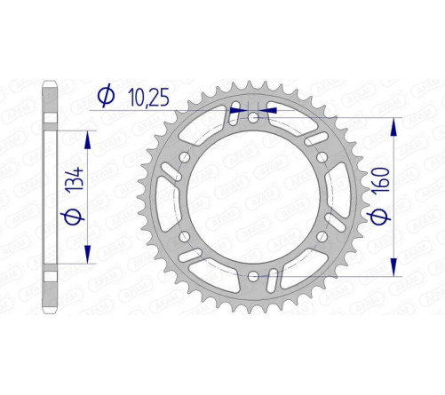 Couronne AFAM aluminium Ultra-Light 11618 - 520 - 1074400005