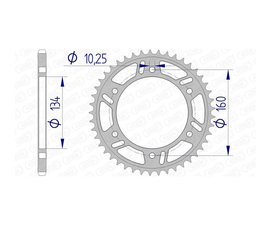 Couronne AFAM aluminium Ultra-Light 11618 - 520 Couronne AFAM aluminium Ultra-Light 11618 - 520