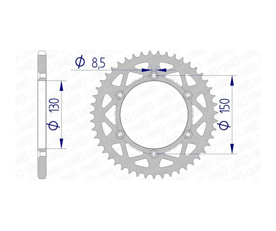 Couronne AFAM aluminium 13323 - 520 Couronne AFAM aluminium 13323 - 520