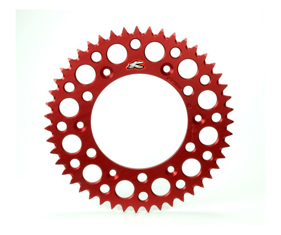 Couronne RENTHAL aluminium Ultra-Light anti-boue 154U - 520 Couronne RENTHAL aluminium Ultra-Light anti-boue 154U - 520