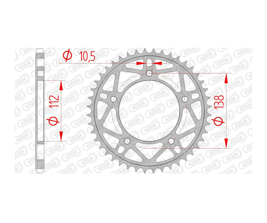 Couronne AFAM acier standard 12817 - 520 Couronne AFAM acier standard 12817 - 520