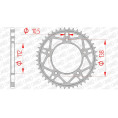 Couronne AFAM acier standard 12817 - 520 Couronne AFAM acier standard 12817 - 520