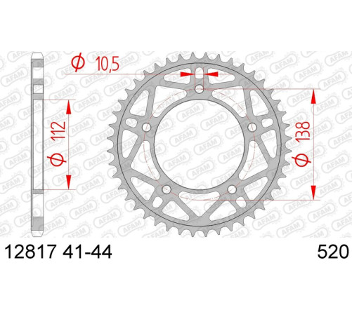 Couronne AFAM acier standard 12817 - 520 - 1074463001