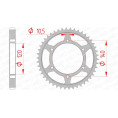 Couronne AFAM acier standard 16603 - 530 Couronne AFAM acier standard 16603 - 530