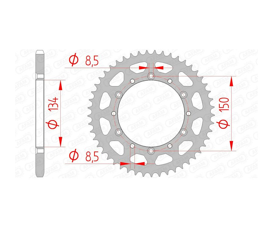 Couronne AFAM acier standard 16204 - 520 Couronne AFAM acier standard 16204 - 520