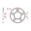 Couronne AFAM acier standard 14405 - 520 Couronne AFAM acier standard 14405 - 520