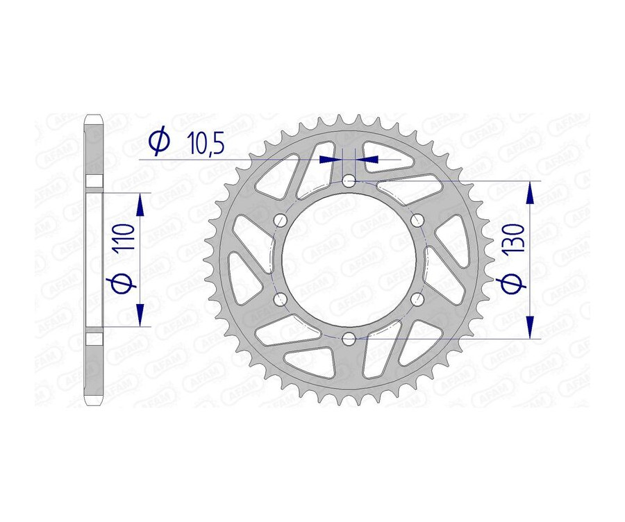 Couronne AFAM aluminium 13814 - 520 - 1074478003