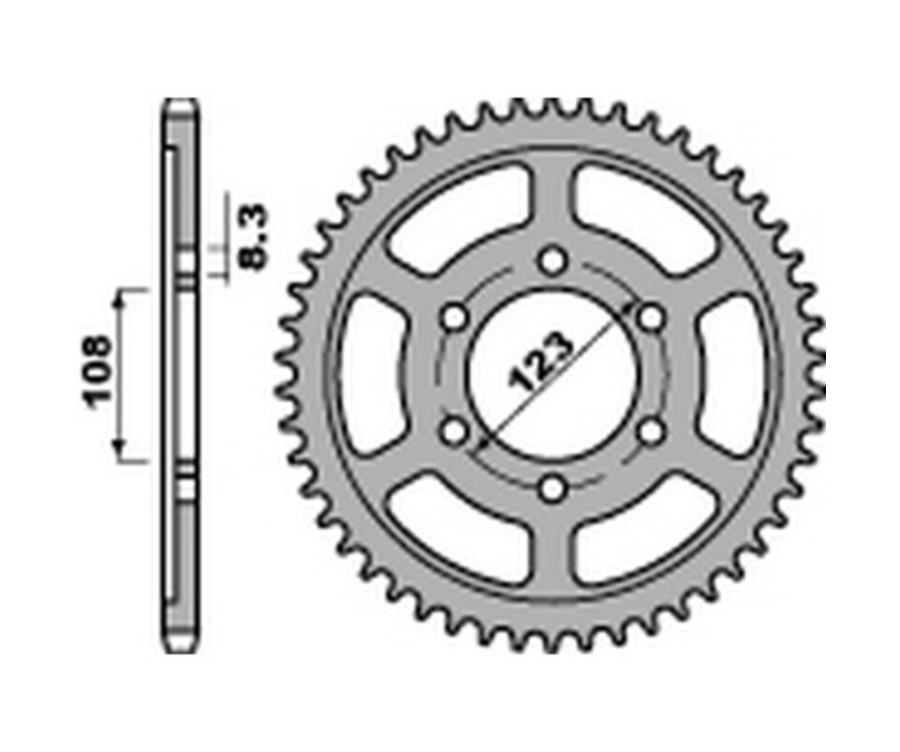 Couronne PBR acier C45 standard 4606 - 428 Couronne PBR acier C45 standard 4606 - 428