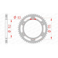 Couronne AFAM acier standard 12508 - 520 Couronne AFAM acier standard 12508 - 520