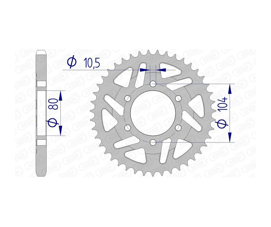 Couronne AFAM aluminium 17610525 - 1074608003