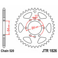 Couronne JT SPROCKETS acier standard 1826 - 520 Couronne JT SPROCKETS acier standard 1826 - 520
