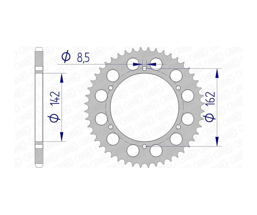 Couronne AFAM aluminium 15305 - 520 - 1074541001