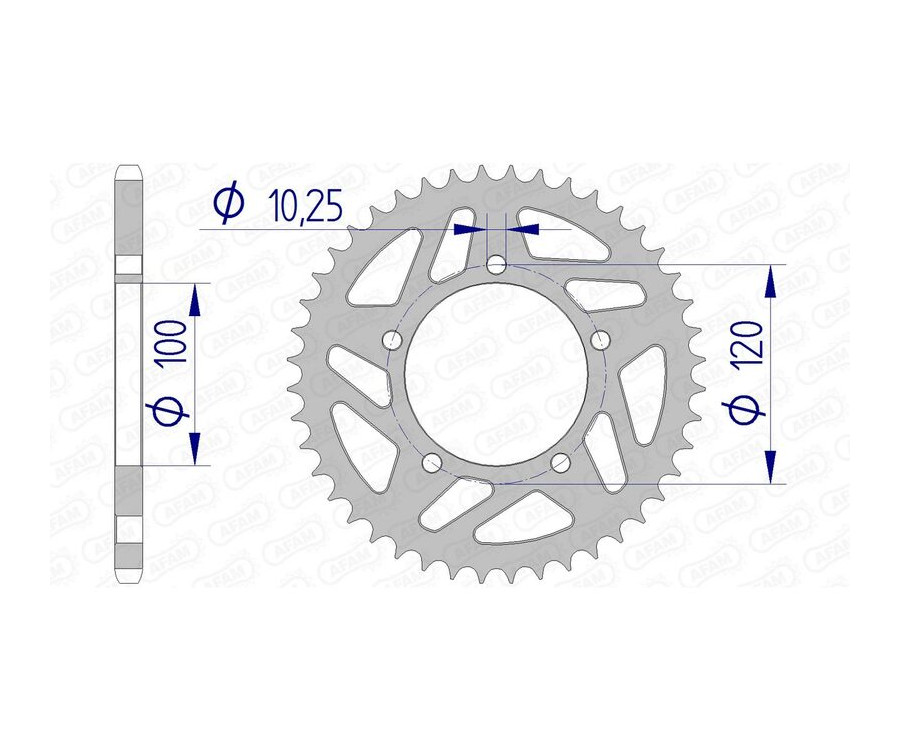 Couronne AFAM aluminium 36801 - 520 Couronne AFAM aluminium 36801 - 520