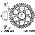Couronne PBR aluminium Ultra-Light anodisé dur 4640 - 520 Couronne PBR aluminium Ultra-Light anodisé dur 4640 - 520