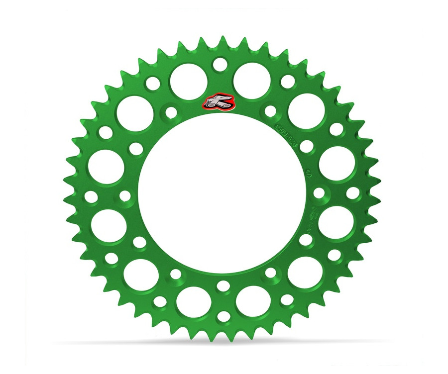Couronne RENTHAL aluminium Ultra-Light anti-boue 112U - 520 Couronne RENTHAL aluminium Ultra-Light anti-boue 112U - 520