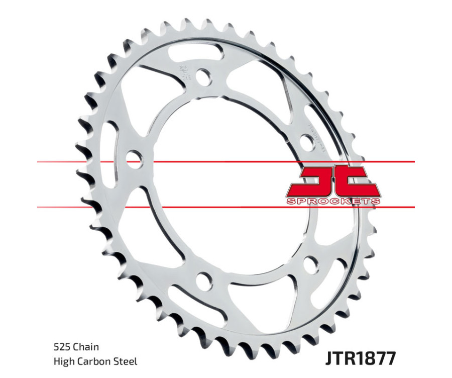 Couronne JT SPROCKET acier standard 1877 - 525 - 1119318001