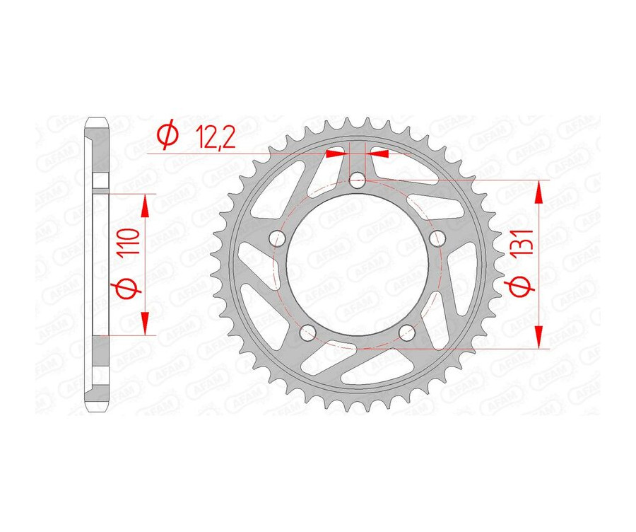 Couronne AFAM acier standard 164800 - 525 - 1074571001