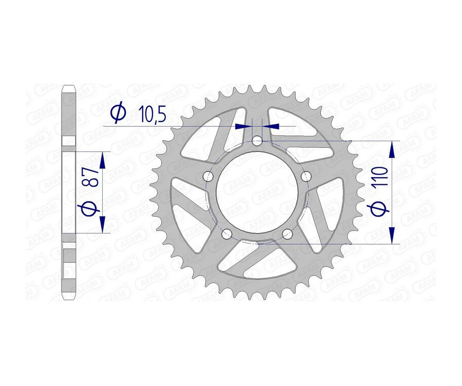 Couronne AFAM aluminium 15405 - 520 Couronne AFAM aluminium 15405 - 520