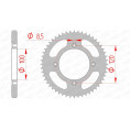 Couronne AFAM acier standard 38200 - 428 Couronne AFAM acier standard 38200 - 428