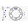 Couronne AFAM aluminium Ultra-Light anti-boue 72102 - 428 - 1074726006