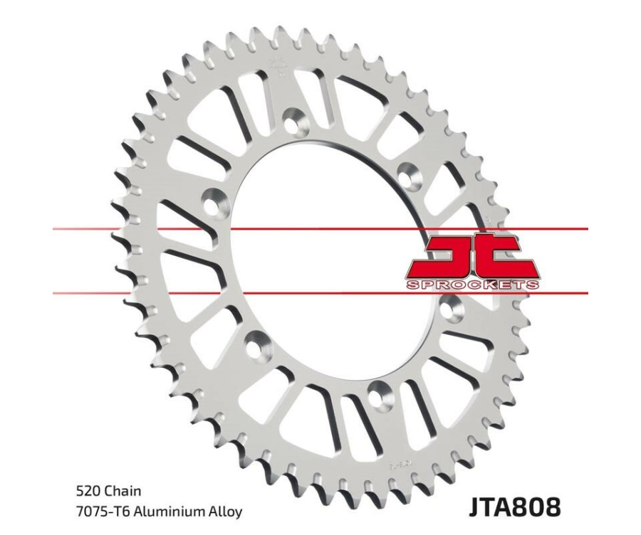 Couronne JT SPROCKETS aluminium ultra-light anti-boue 808 - 520 - 1096576003