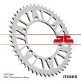 Couronne JT SPROCKETS aluminium ultra-light anti-boue 808 - 520 Couronne JT SPROCKETS aluminium ultra-light anti-boue 808 - 520