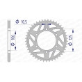 Couronne AFAM aluminium 87606 - 520 Couronne AFAM aluminium 87606 - 520