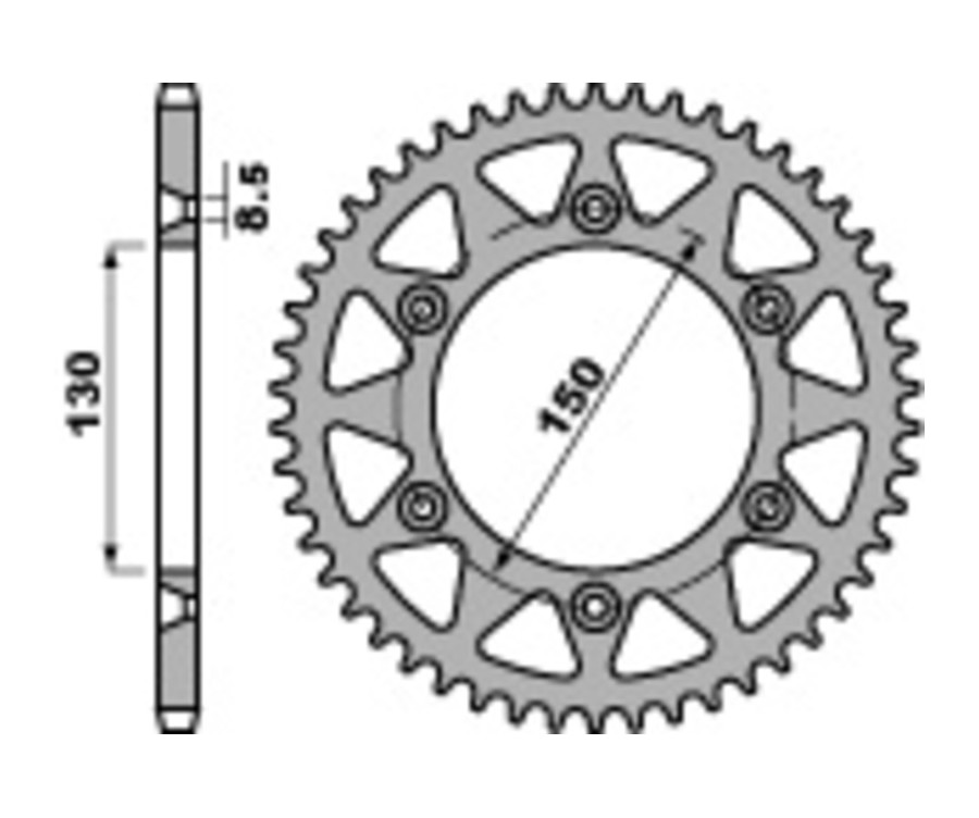 Couronne PBR acier C45 standard 270 - 520 Couronne PBR acier C45 standard 270 - 520