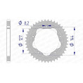 Couronne AFAM aluminium 51608 - 525 Couronne AFAM aluminium 51608 - 525