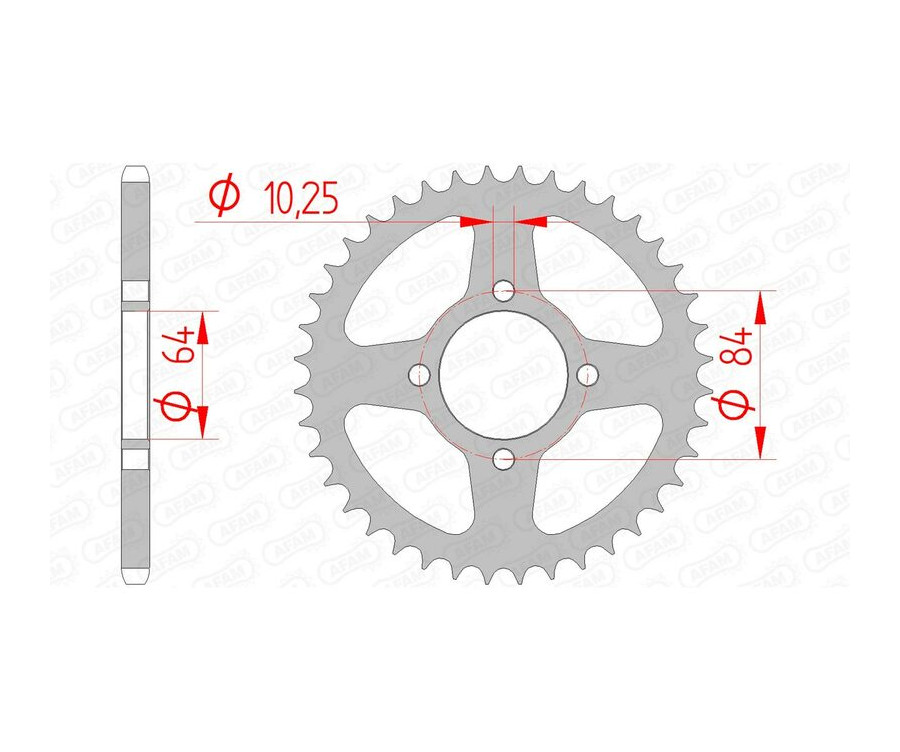 Couronne AFAM acier standard 14310 - 520 - 1074508002