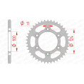 Couronne AFAM acier standard 50602 - 520 Couronne AFAM acier standard 50602 - 520