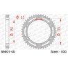 Couronne AFAM acier standard 86601 - 530 - 1074757003