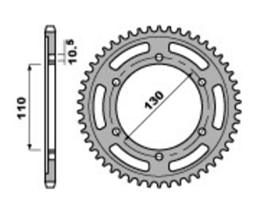 Couronne PBR aluminium ultra-light 4385 - 525 - 1075304002