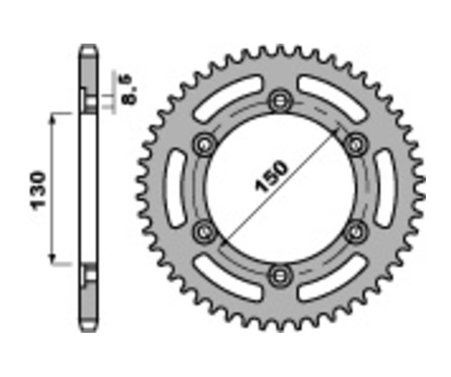 Couronne PBR acier C45 standard 245 - 520 - 1075244001