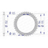 Couronne AFAM aluminium 13500 - 520 - 1074473001