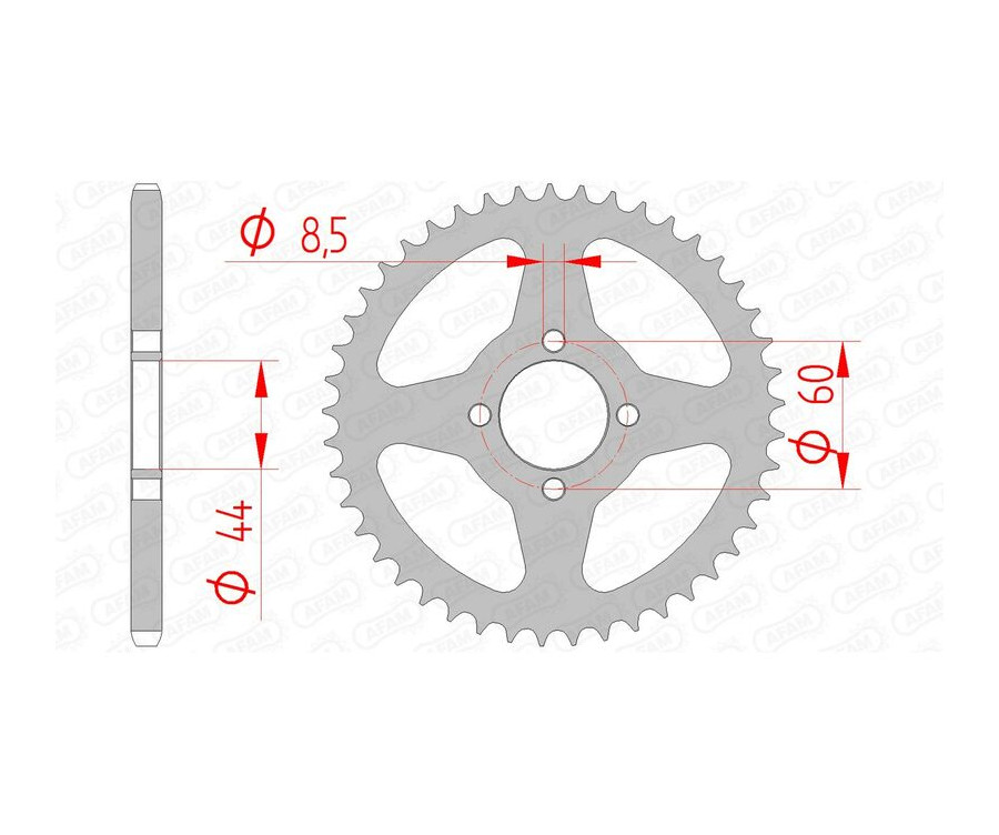 Couronne AFAM acier standard 12100 - 420 - 1074403005