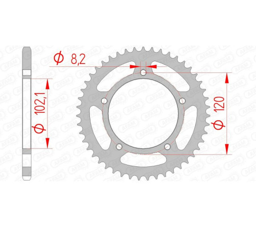 Couronne AFAM acier standard 35104 - 420