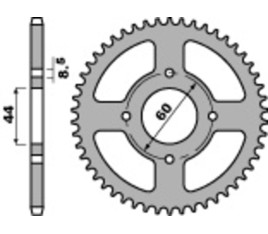 Couronne PBR acier standard 833 - 428