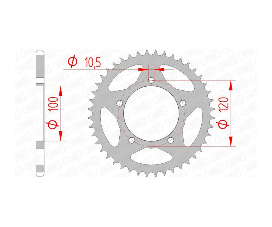Couronne AFAM acier standard 35801 - 520 - 1074625001