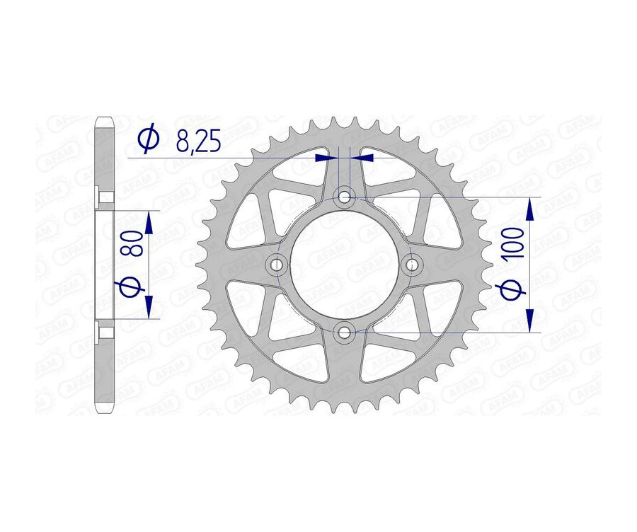 Couronne AFAM aluminium 93320 - 520 - 1074809001