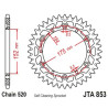 Couronne JT SPROCKETS aluminium ultra-light anti-boue 853 - 520 - 1096578008