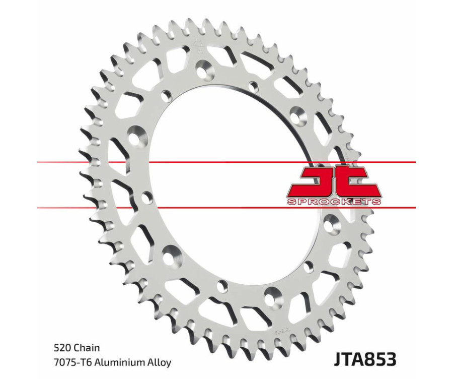 Couronne JT SPROCKETS aluminium ultra-light anti-boue 853 - 520 - 1096578006